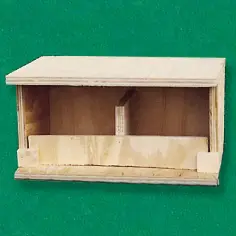 Nido de tórtolas en madera para exterior