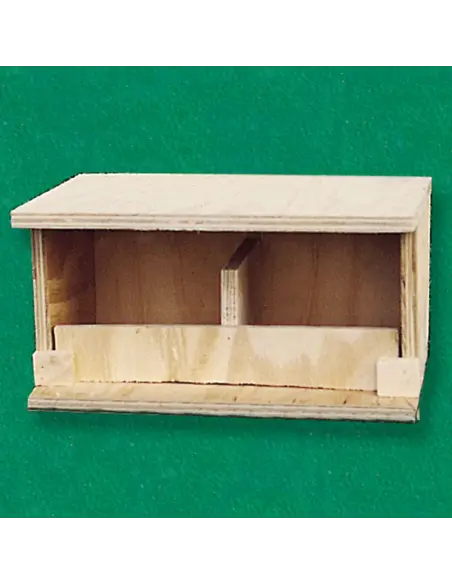 Nido de tórtolas en madera para exterior