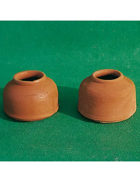 Comedero de terracota para palomas para suplementos y grit