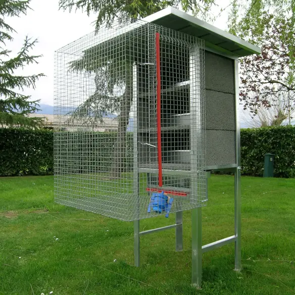 Jaula para palomas 3 parejas con nidos y accesorios