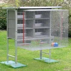 Jaula para Palomas 6 Parejas, con Nidos y Accesorios