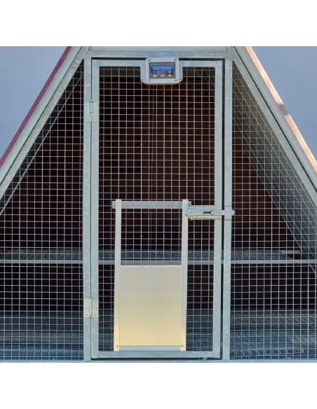Abridor automático montado con la puerta cerrada