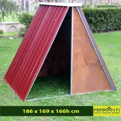 Refugio de chapa para cerdo oveja y cabra 2