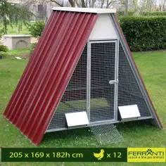 Gallinero elevado para 12 o 20 gallinas con accesorios 2