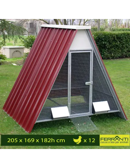 Gallinero elevado para 12 gallinas con accesorios
