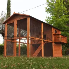 Gallinero de madera para 10 gallinas con nido triple 2