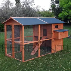Gallinero de madera para 10 gallinas con nido triple