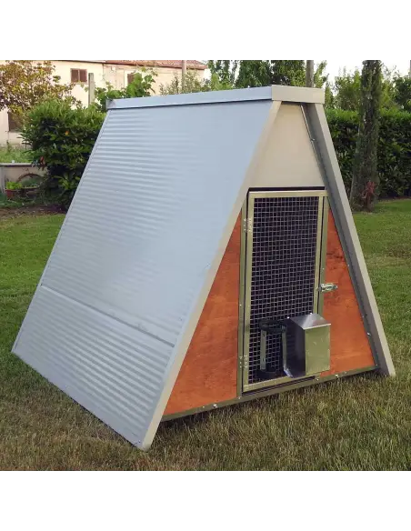 Gallinero exterior aislado para 8 gallinas con accesorios