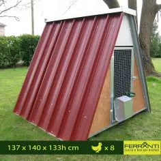 Gallinero pequeño para 8 gallinas con accesorios 2