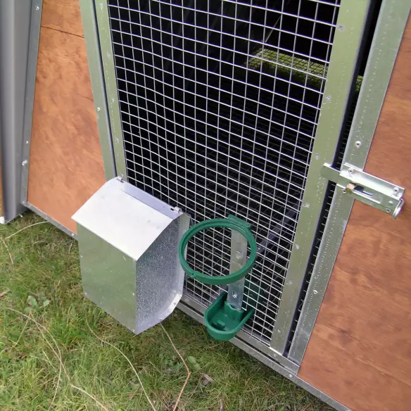 Comedero y bebedero del gallinero pequeño para gallinas