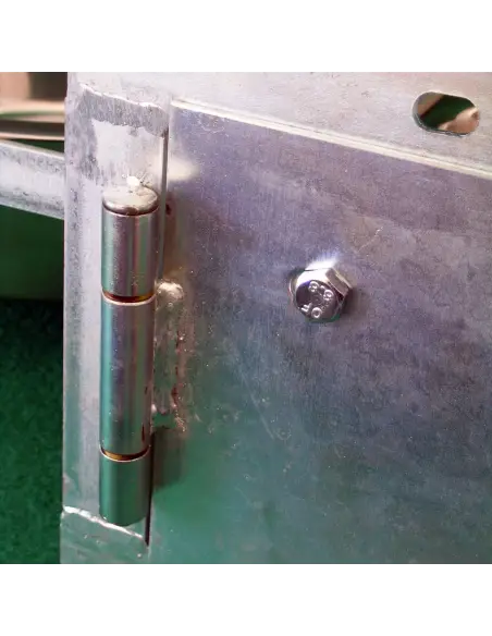 Perno de bisagra en comedero giratorio doble para perro