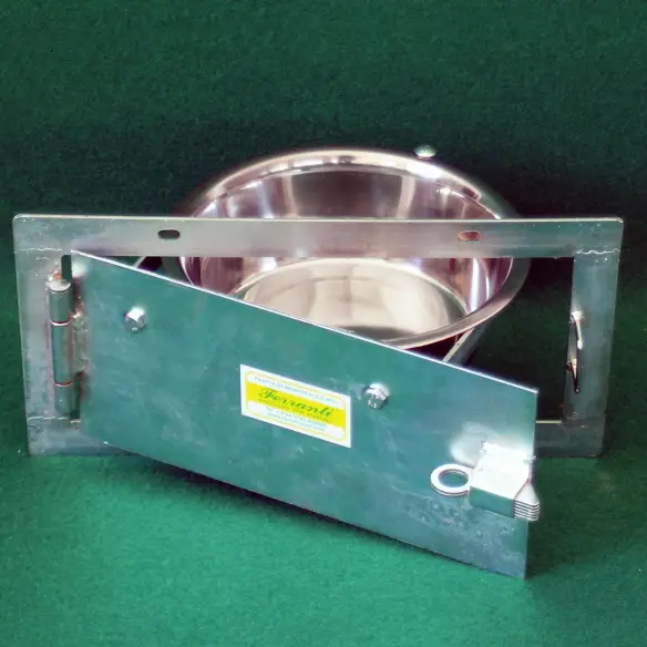 Comedero para perro giratorio abierto con sistema antivuelco