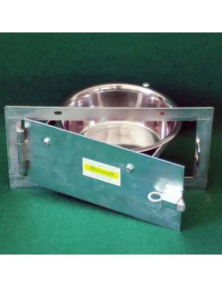 Comedero para perro giratorio abierto con sistema antivuelco Comedero para perro giratorio abierto con sistema antivuelco