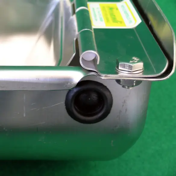 Fijación del flotador en bebedero automático de acero inoxidable para perros