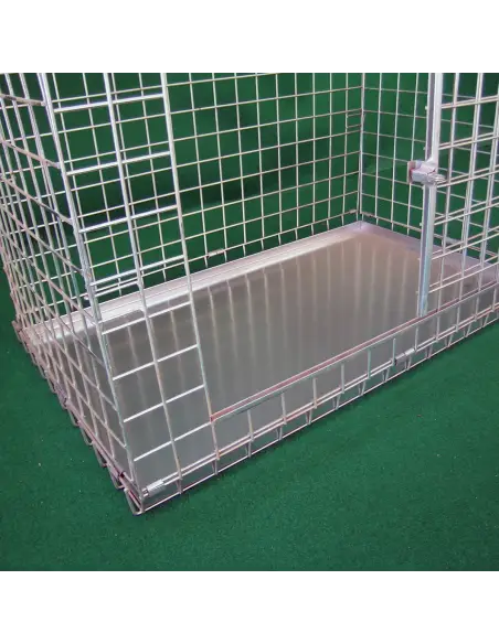 Fondo de chapa opcional para transportín de perros