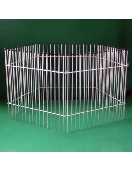Corral para cachorros de barrotes galvanizados personalizable