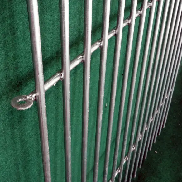 Panel individual de corral para cachorros de barrotes galvanizados
