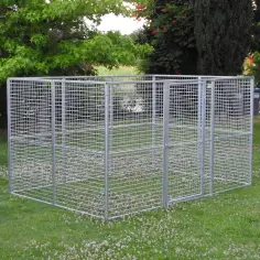 Corral para perros y otros animales a medida 200x300x170h con tejado opcional 2