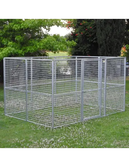 Corral para perros y otros animales a medida 200x300x170h con tejado opcional