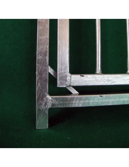 Tope para puerta de perrera de barrotes galvanizados