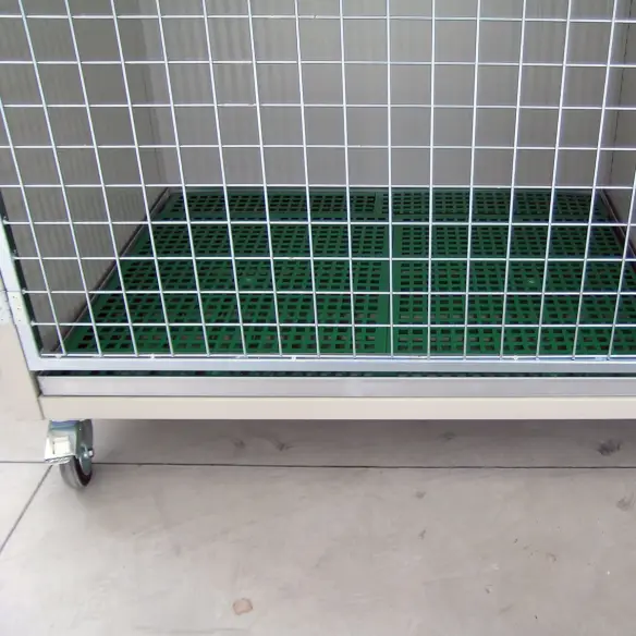 Bandeja interior extraíble de jaula veterinaria para perros y gatos