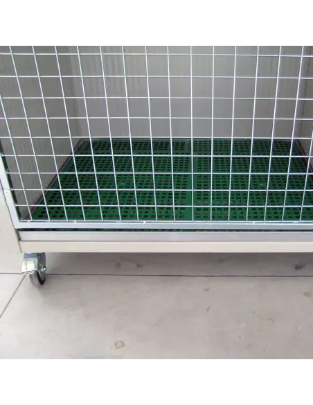 Bandeja interior extraíble de jaula veterinaria para perros y gatos