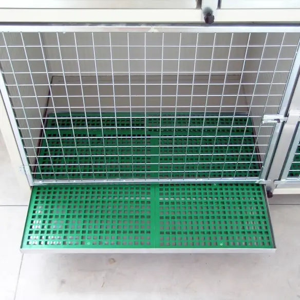 Bandeja interior extraíble de jaula veterinaria para perros y gatos