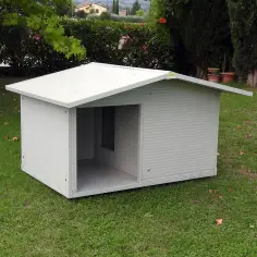 Casa para perro grande modelo Veranda con plataforma aislada