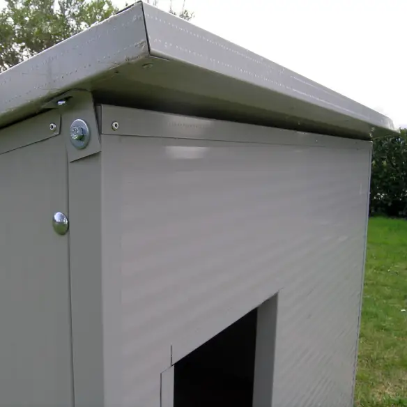 Techo abatible de caseta para perros grandes exterior aislada
