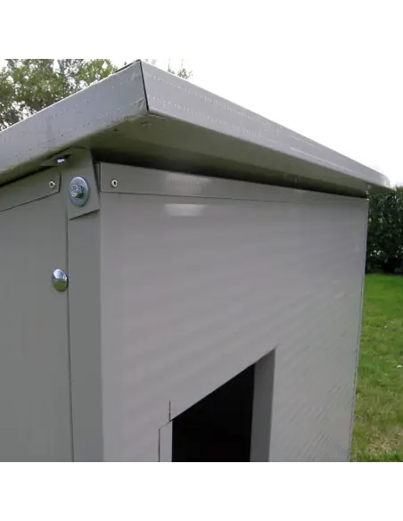 Techo abatible de caseta para perros grandes exterior aislada