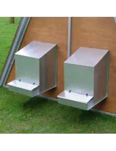 Ponedero para Gallinas con tobogán y bandeja para exterior