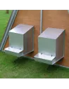 Ponedero para Gallinas con tobogán y bandeja para exterior