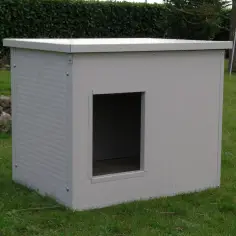 Caseta exterior aislada para perros pequeños y medianos 2
