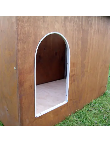 Entrada de casa para perros grandes de madera Collie