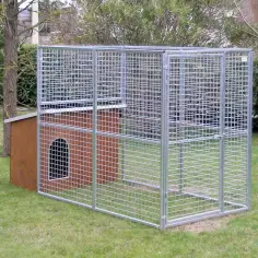 Perrera box para perros modelo Eco con casa para perros modelo Collie con techo 2