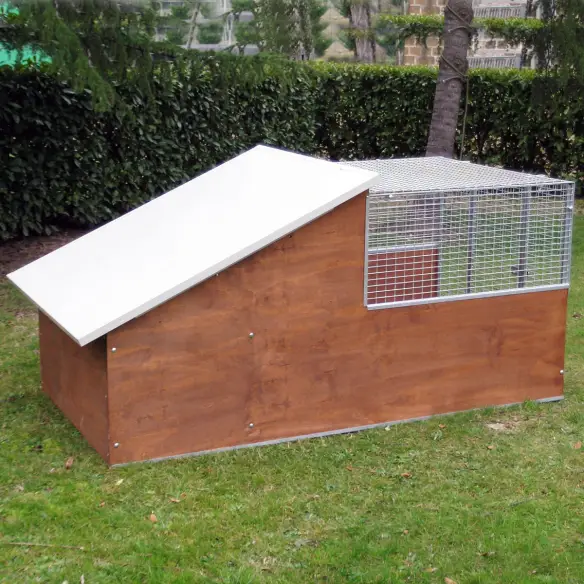 Parte trasera de perrera box para perros modelo Cocker