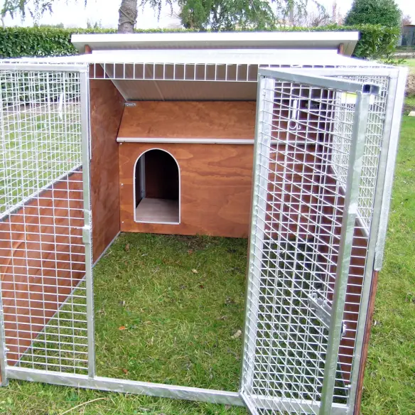 Zona de día en perrera box para perros modelo Cocker
