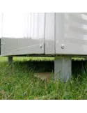 Plataforma Elevada para Casetas Perros de madera y acero