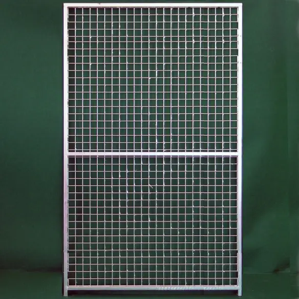 Panel de perrera de malla galvanizada ancho 120x200h cm