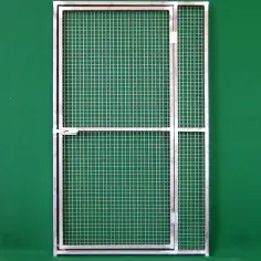 Puerta de panel para voladera de malla galvanizada 120x170h 2