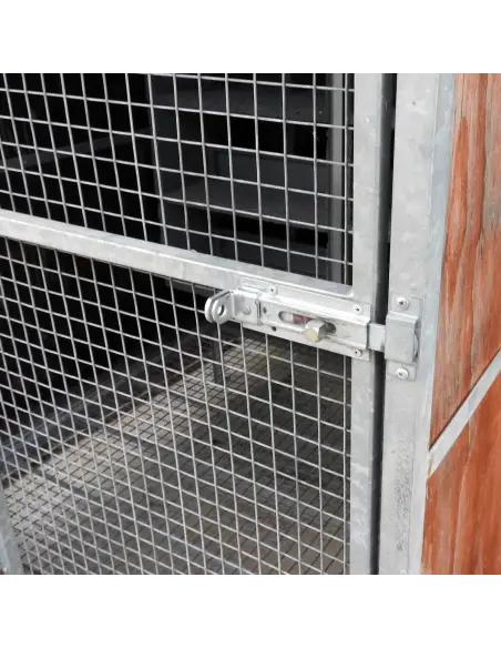 Cierre con candado en jaula para palomas aviario profesional