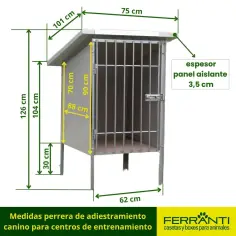 Perrera de adiestramiento canino para centros de entrenamiento 2