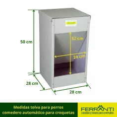 Tolva para perros comedero automático para croquetas 2