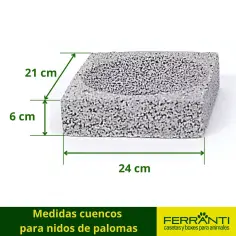 Cuencos para palomas aislantes, duraderos y desinfectables 2