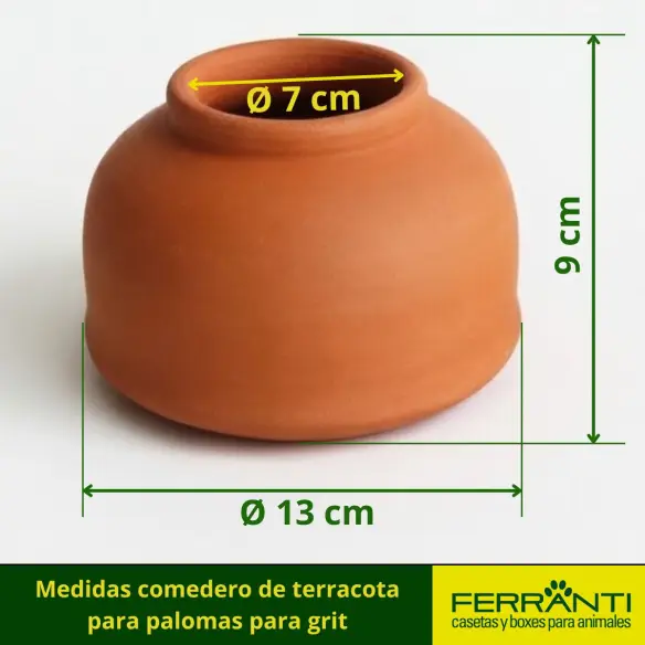 Comedero para Palomas de Terracota para suplementos | Ferranti