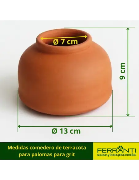 Comedero para Palomas de Terracota para suplementos | Ferranti
