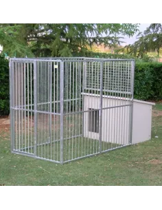 Box para perros mod. Eco + caseta Dóberman