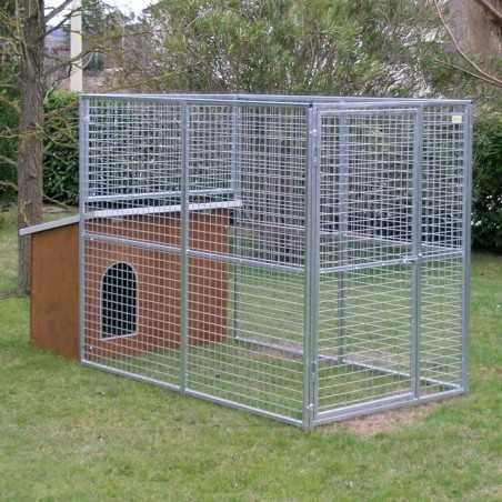 Perrera Box para Perros mod. Eco + Casa para Perros mod. Collie