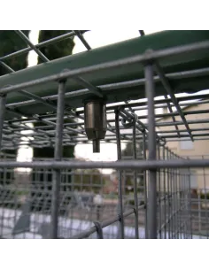 Conejera para 2 Conejos y 8 para Engorde, con Accesorios Incluidos