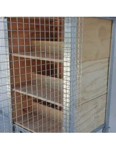 Jaula para Palomas 3 Parejas, con Nidos y Accesorios
